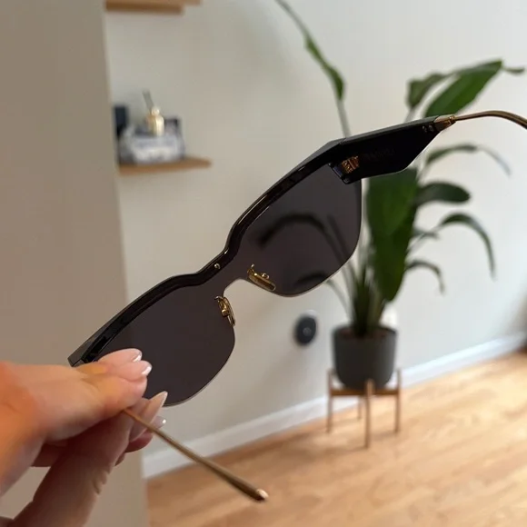 Dior Shield Tinted Sunglasses and Case - Picture 4 of 11